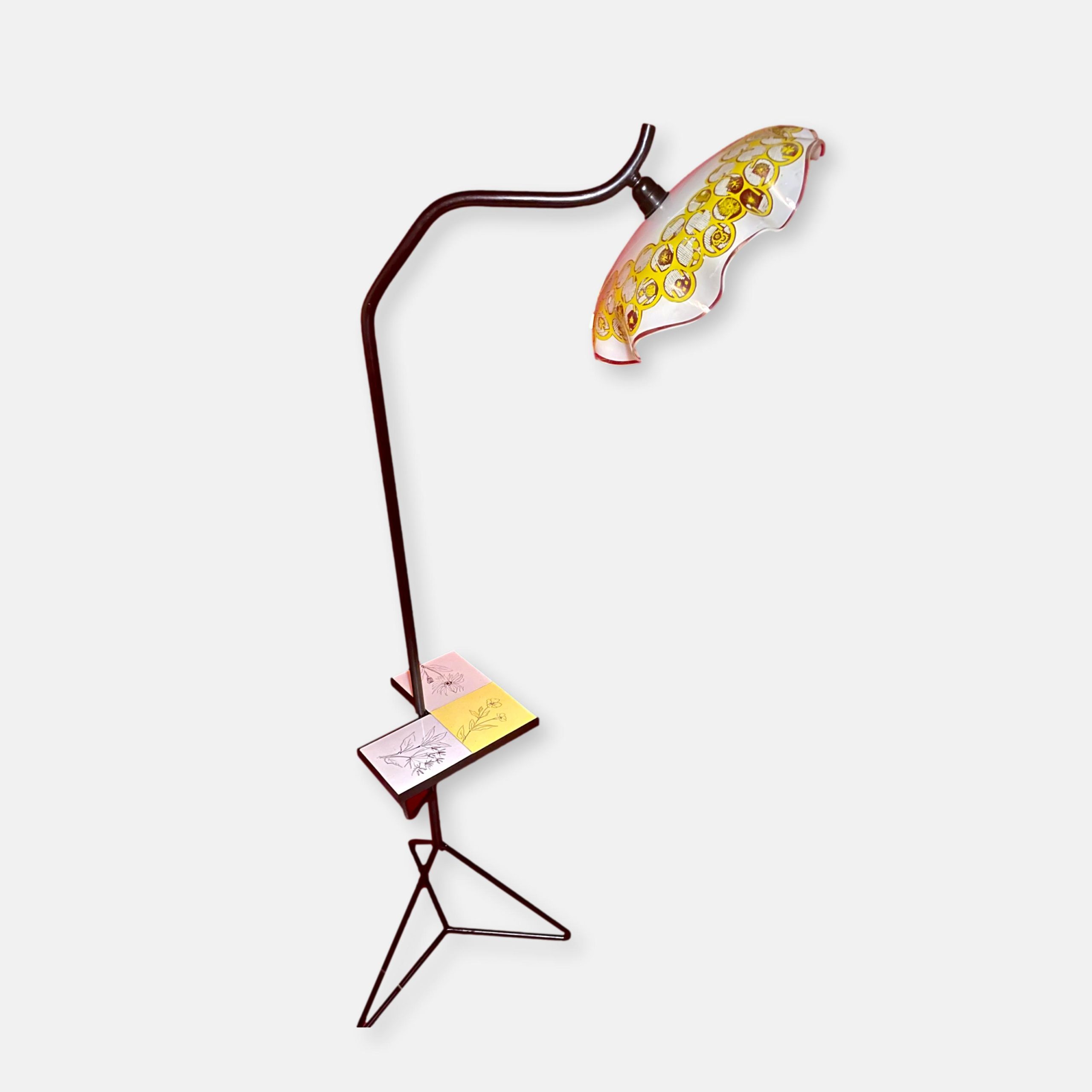 Lampadaire - liseuse motifs champêtre