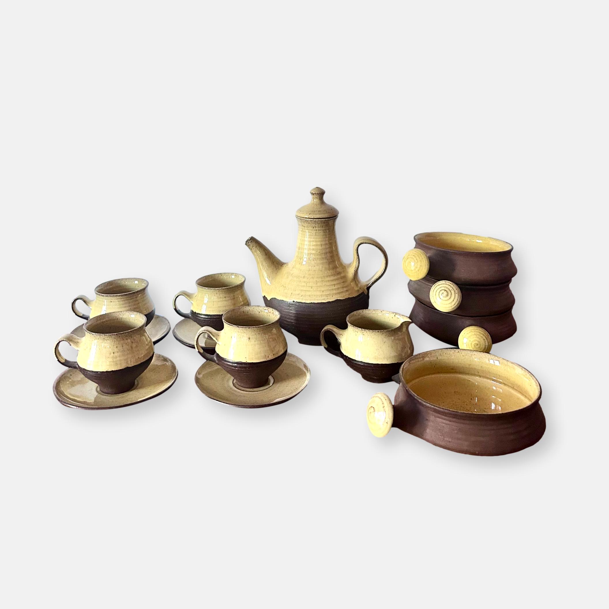 Service à thé et café Ditlev Denmark 14 pièces vintage 1960