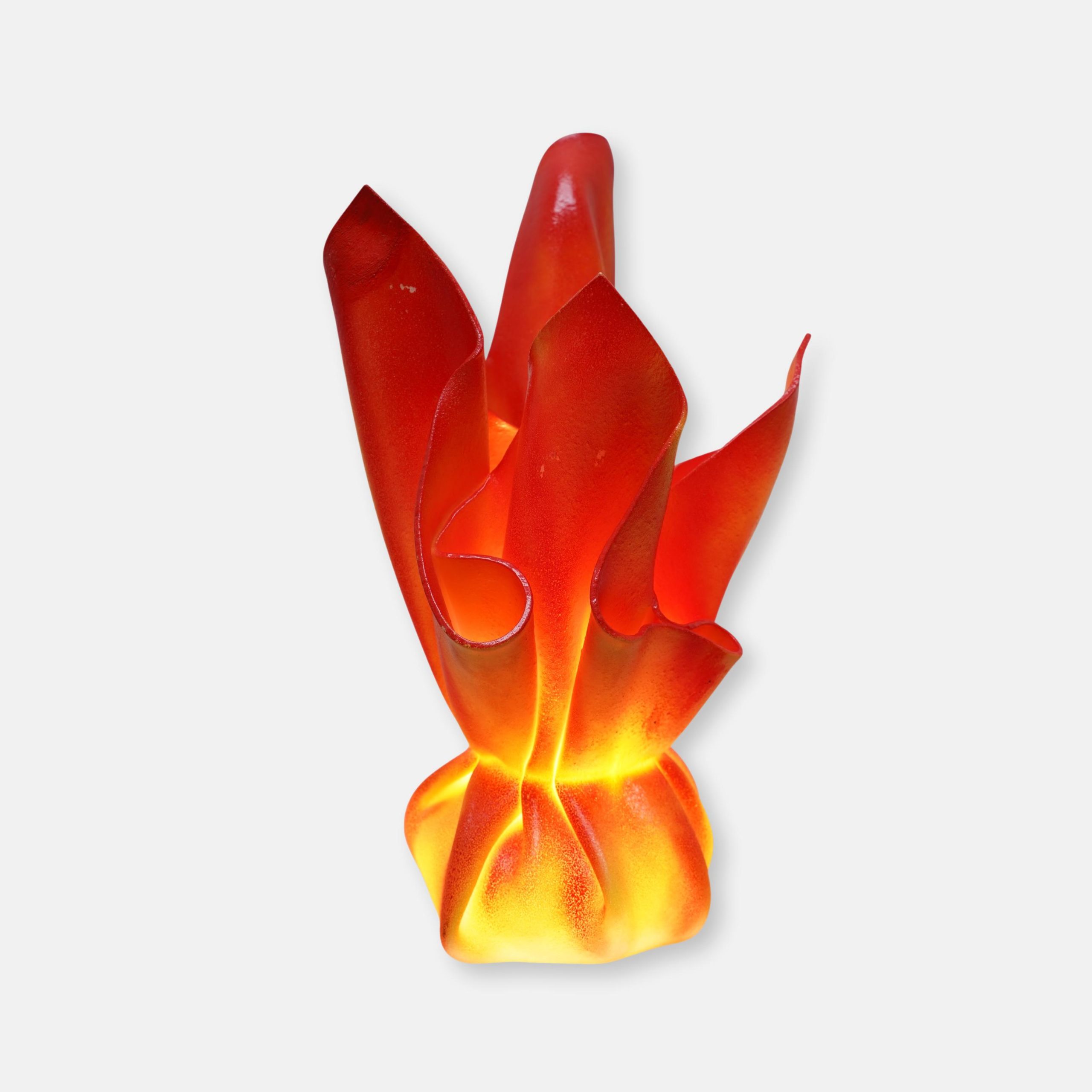 Lampe drapée à poser « Les Exclarares » – 1980’s
